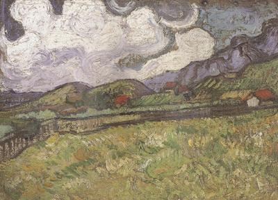 Vincent Van Gogh Wheat Field behind Saint-Paul Hospital (nn04)